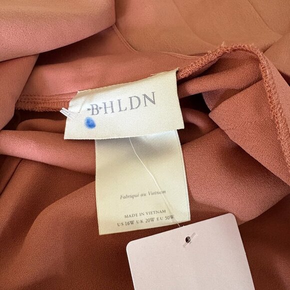 BHLDN Blush Pink Gown | Size 16W | Deep V-Neck + High Slit ๐ - Picture 8 of 11